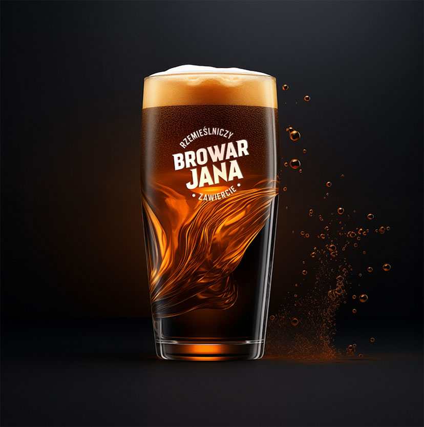 Szklanki do piwa z nadrukiem i grawerem