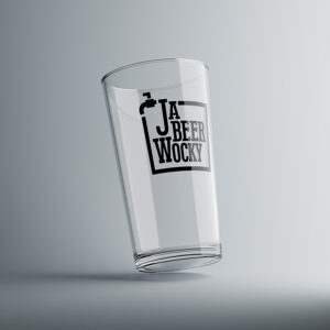 Szklanka do piwa z nadrukiem JaBeerWocky