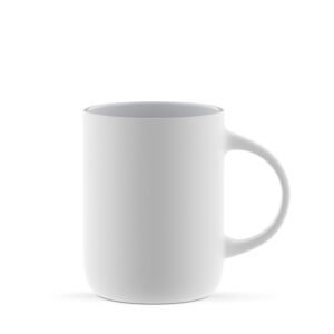 Bella 300 ml - cylindryczny kubek w kolorze białym mat