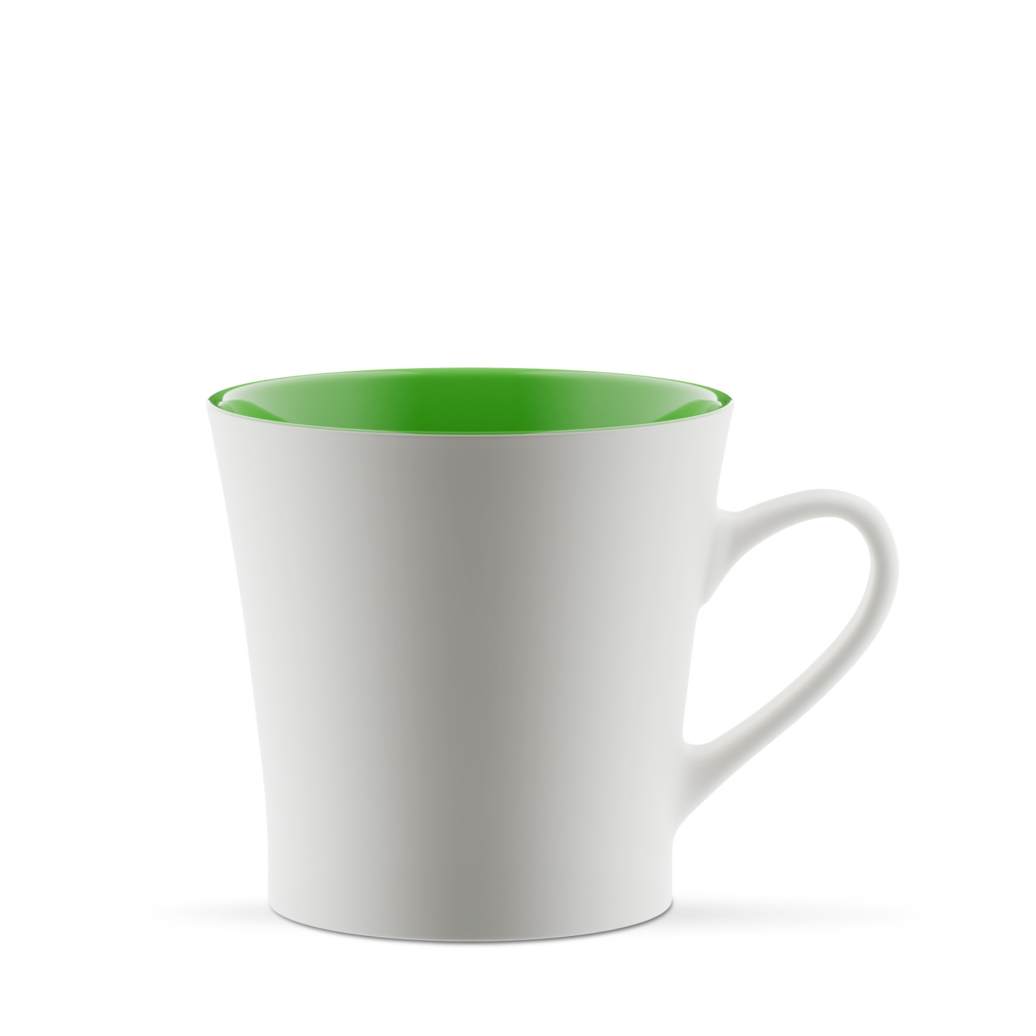 Capri 370 ml - kubek jak filiżanka - biało-zielony