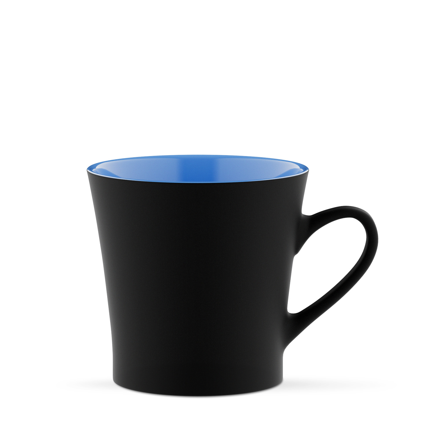 Capri 370 ml - kubek jak filiżanka - czarno-niebieski