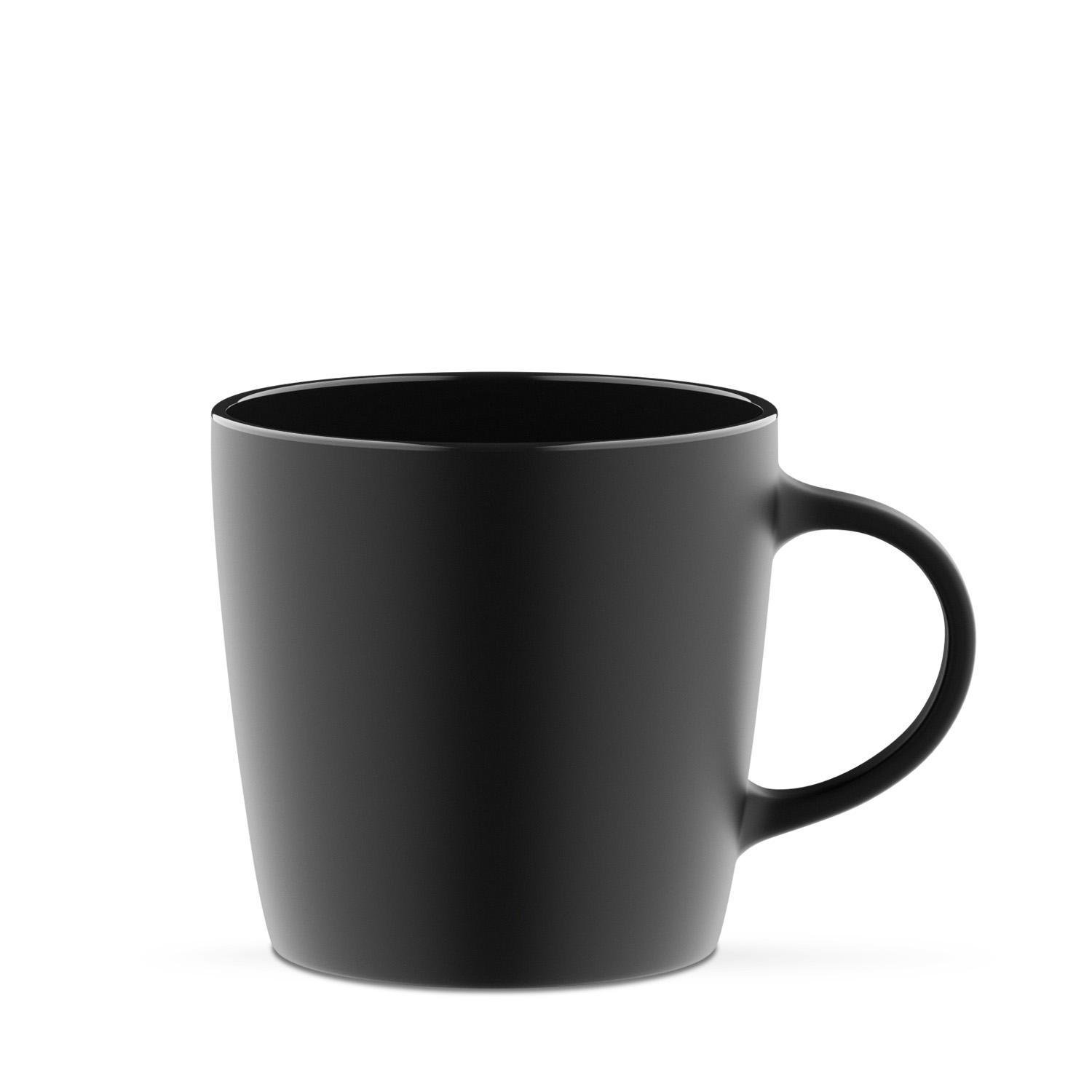 Duran 380 ml pękaty matowy kubek czarny