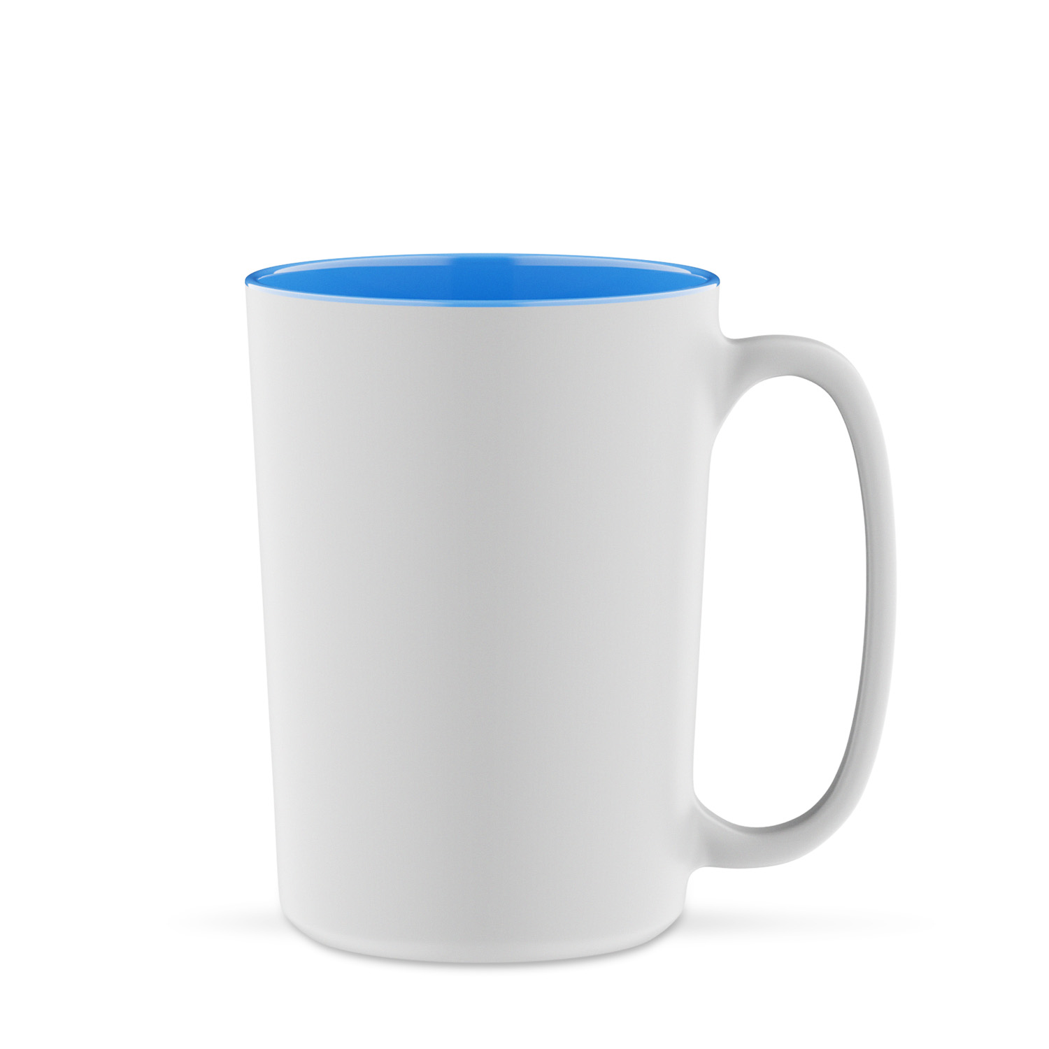 Giant 420 ml - duży, cylindryczny kubek biało-niebieski