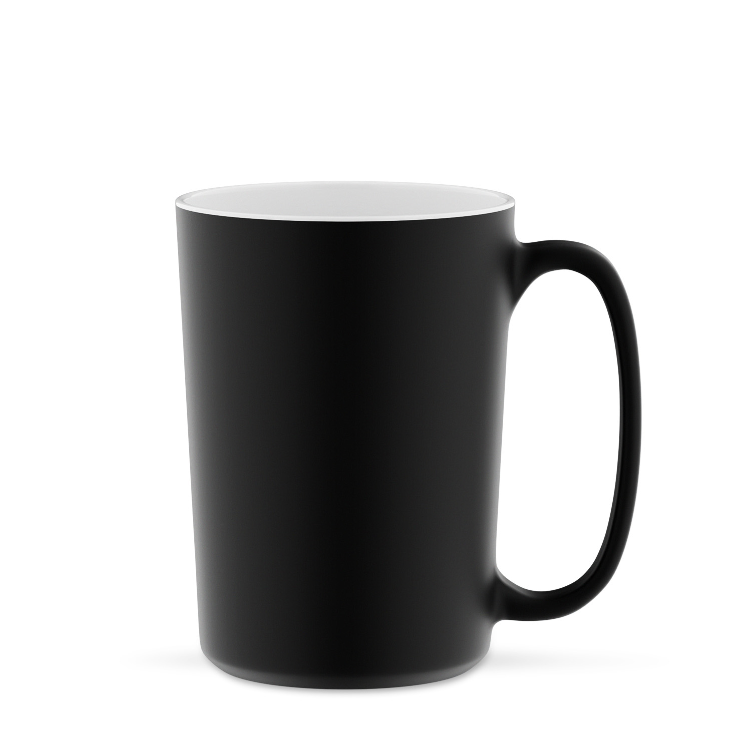 Giant 420 ml - duży, cylindryczny kubek czarno-biały