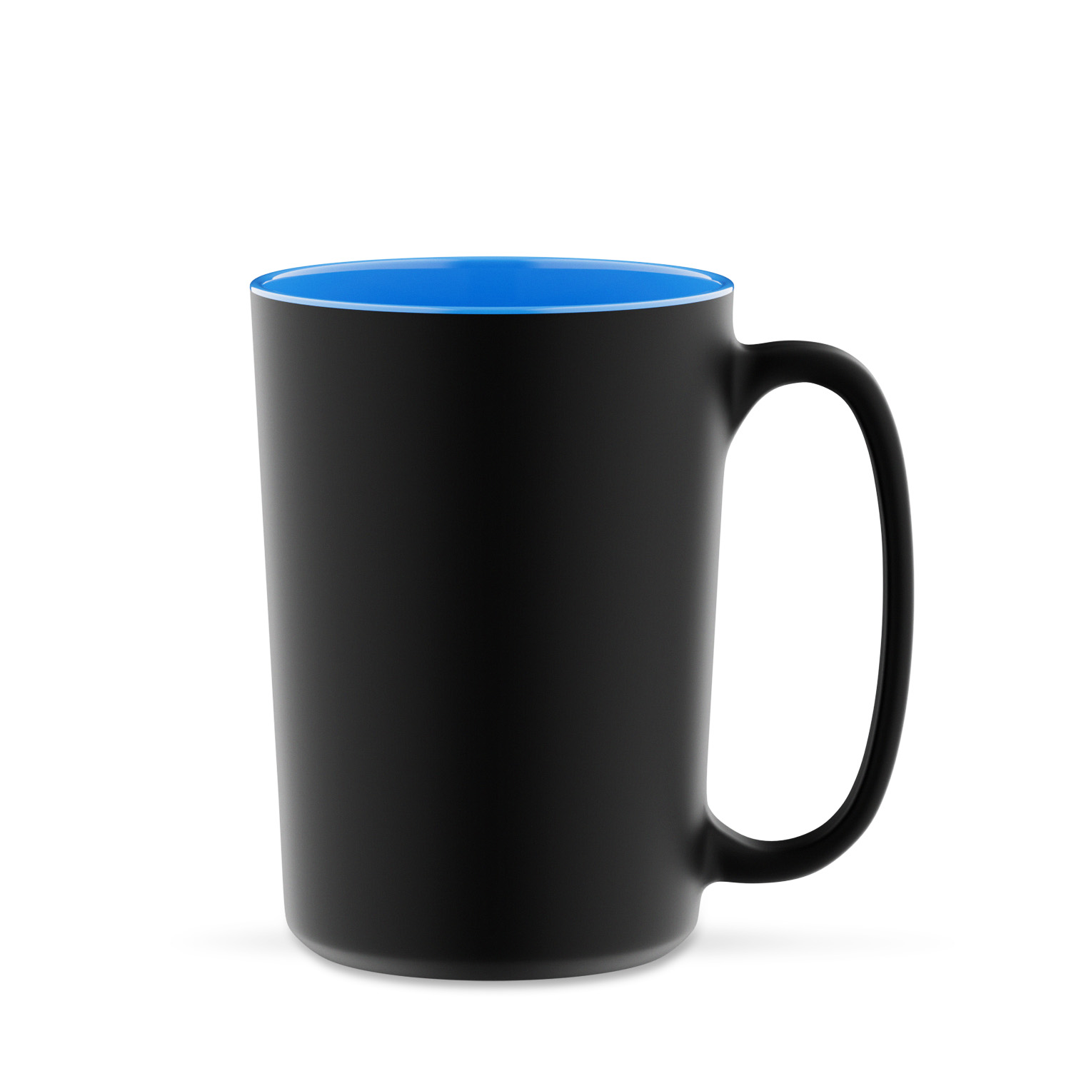 Giant 420 ml - duży, cylindryczny kubek czarno-niebieski