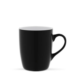 Kubek ceramiczny Kult 320 ml do nadruku. Czarno-biały