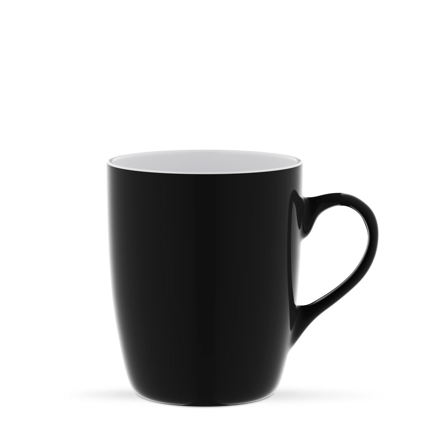 Kubek ceramiczny Kult 320 ml do nadruku. Czarno-biały