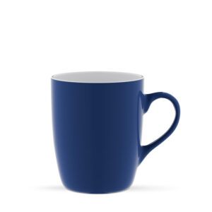 Kubek ceramiczny Kult 320 ml do nadruku. Niebiesko-biały