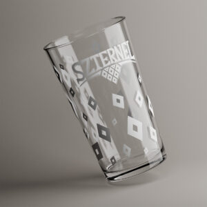 Szklanka do piwa z nadrukiem dokoła