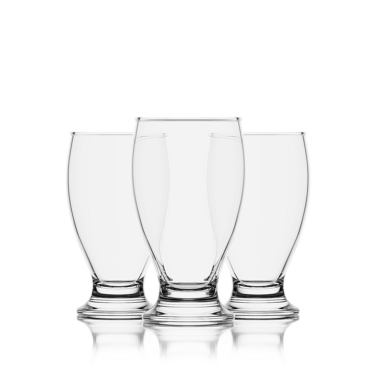 Szklanki-Mykonos-280-ml Mykonos 280 ml - trzy szklaneczki do degustacji piwa, huta Uniglass