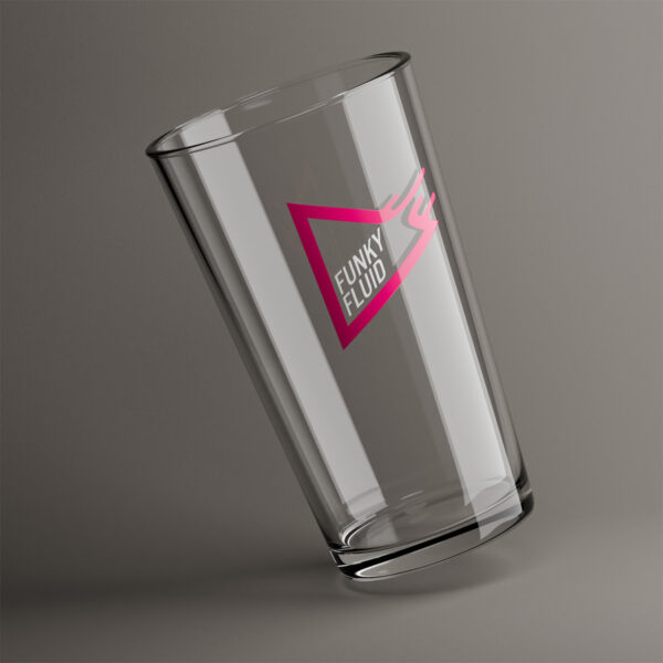 Szklanki do piwa z dwukolorowym nadrukiem Funky Fluid
